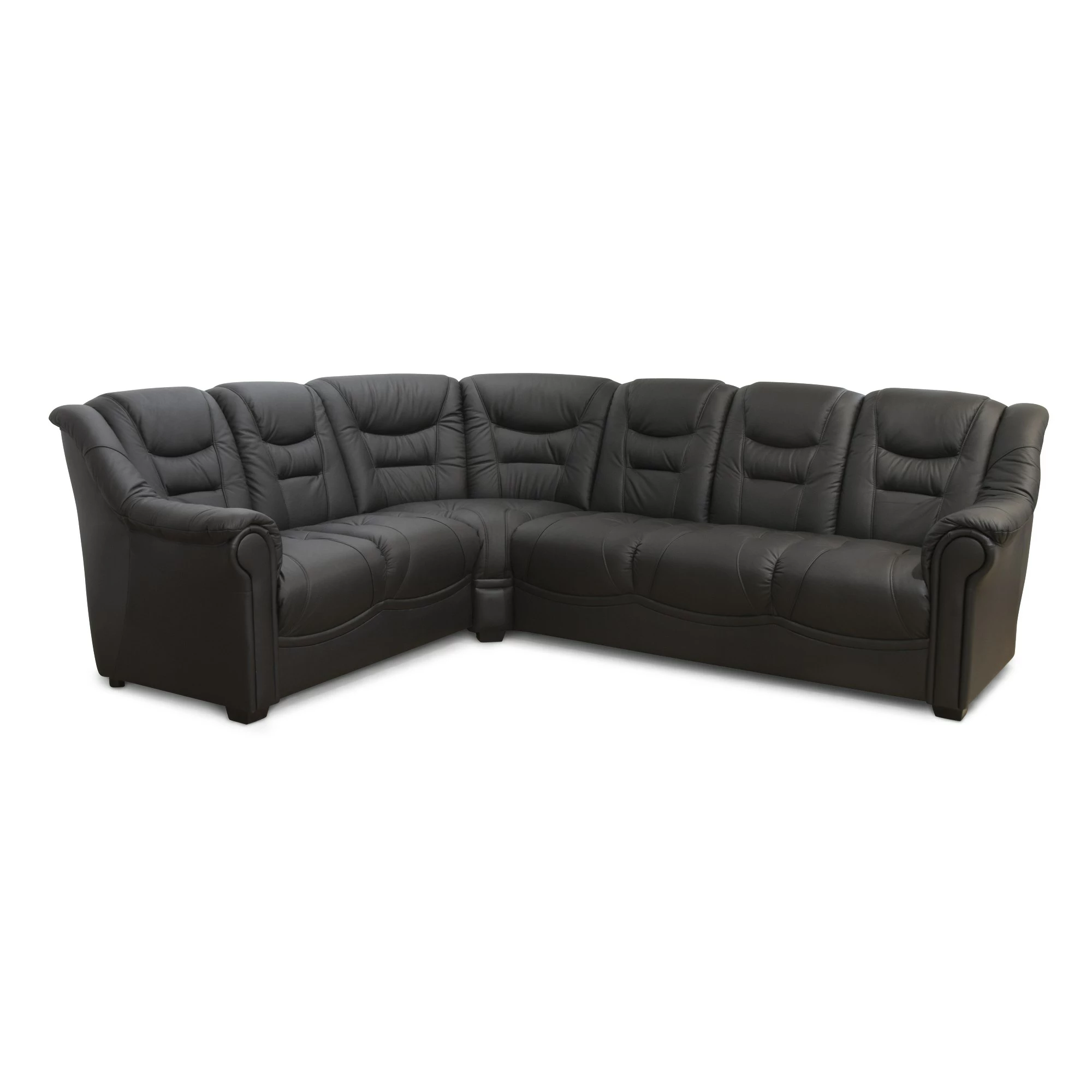 Madison 6 Pers. Hjørnesofa, Sort Okselæder (Vendbar) 3 Madison 6 Pers. Hjørnesofa, Sort Okselæder (Vendbar)