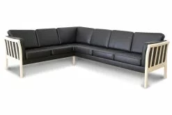Oxford Hjørnesofa, Sort (Vendbar)