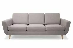Alberta 3 Pers. Sofa, Grå M. Egetræsben