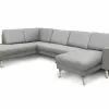 New York U-formet Hjørnesofa, Lysegrå (Venstrevendt) -Sofaer Butik 26144