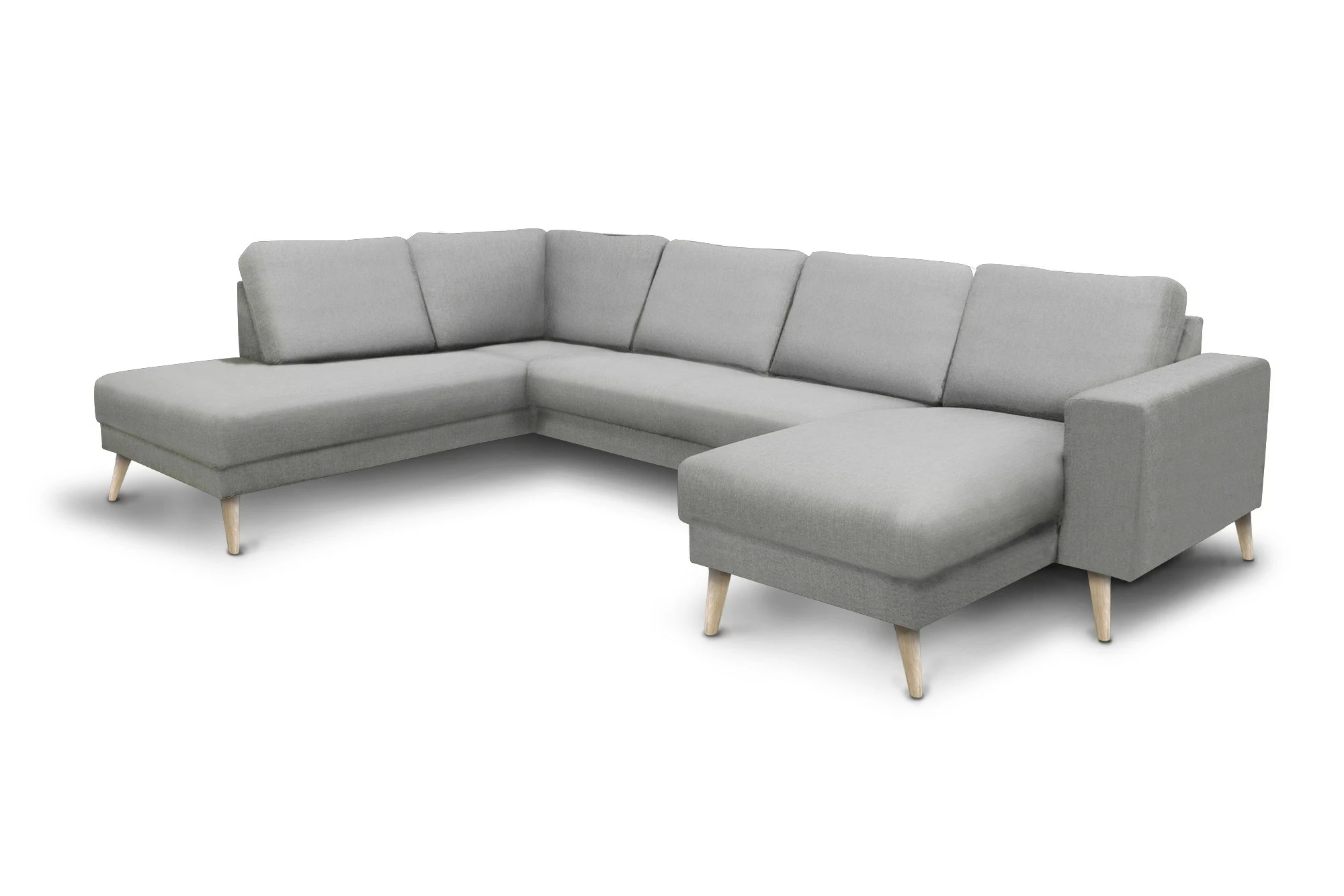 New York U-formet Hjørnesofa, Lysegrå (Venstrevendt) 3 New York U-formet Hjørnesofa, Lysegrå (Venstrevendt)