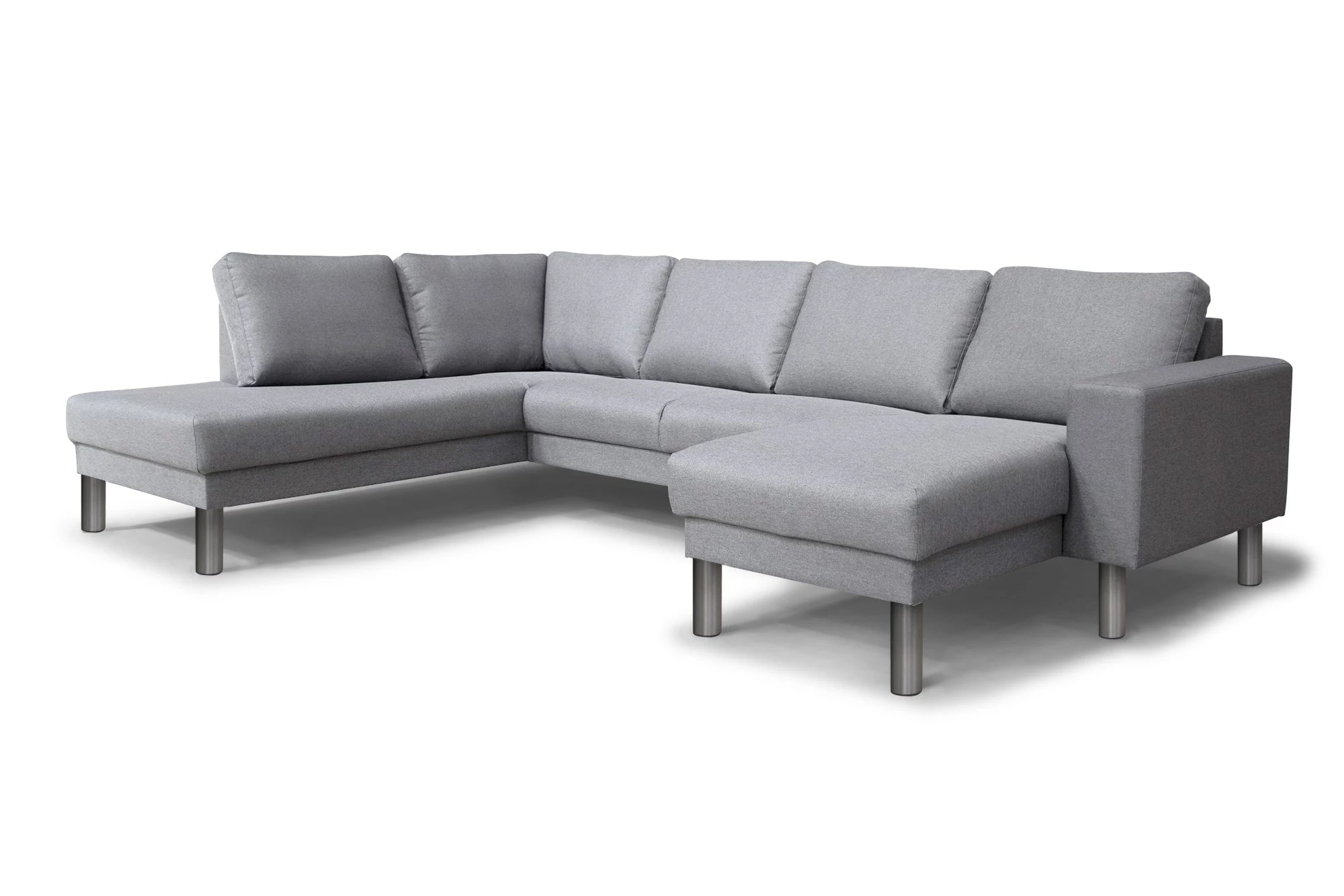 Barcelona U-formet Hjørnesofa, Grå (Venstrevendt) 3 Barcelona U-formet Hjørnesofa, Grå (Venstrevendt)