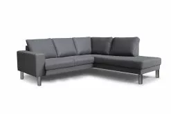 Barcelona 5 Pers. Hjørnesofa, Antracit (Højrevendt)