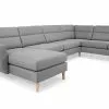 Arizona U-formet Hjørnesofa, Grå (Højrevendt) -Sofaer Butik 26335