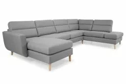 Arizona U-formet Hjørnesofa, Grå (Højrevendt)