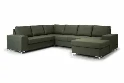 Allington Hjørnesofa M. Chaiselong, Grøn (Højrevendt)