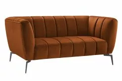 Pavia 2 Pers. Sofa, Bronzefarvet Velour