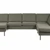 Ross U-formet Hjørnesofa, Grågrøn (Højrevendt) -Sofaer Butik 29276