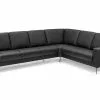 Hixon 6 Pers. Hjørnesofa, Sort Læder (Venstrevendt) 2 Hixon 6 Pers. Hjørnesofa, Sort Læder (Venstrevendt) -Sofaer Butik 29392