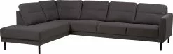 Luna Open-end Hjørnesofa, Grå (Venstrevendt)