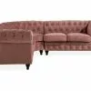 Chesterfield Luksus Hjørnesofa, Lyserød 1 Chesterfield Luksus Hjørnesofa, Lyserød -Sofaer Butik 90001005339