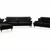 Andrew Sofagruppe, Sort M. Ben I Messing -Sofaer Butik 90001006421