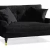 Andrew Loveseat, Sort Velour -Sofaer Butik 90001006507