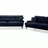 Andrew Sofagruppe (3 Pers Sofa Og 2 Pers. Sofa), Blå Velour 1 Andrew Sofagruppe (3 Pers Sofa Og 2 Pers. Sofa), Blå Velour -Sofaer Butik 90001006557