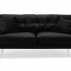 Andrew 2 Pers. Sofa, Sort Velour -Sofaer Butik 90001006574