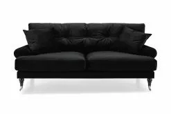 Andrew 2 Pers. Sofa, Sort Velour