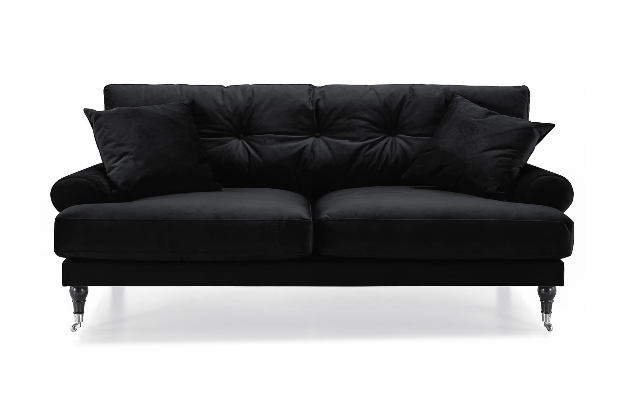 Andrew 2 Pers. Sofa, Sort Velour 3 Andrew 2 Pers. Sofa, Sort Velour