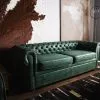 Chesterfield 2 Pers. Sofa, Grøn -Sofaer Butik 90001010565