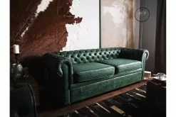 Chesterfield 2 Pers. Sofa, Grøn
