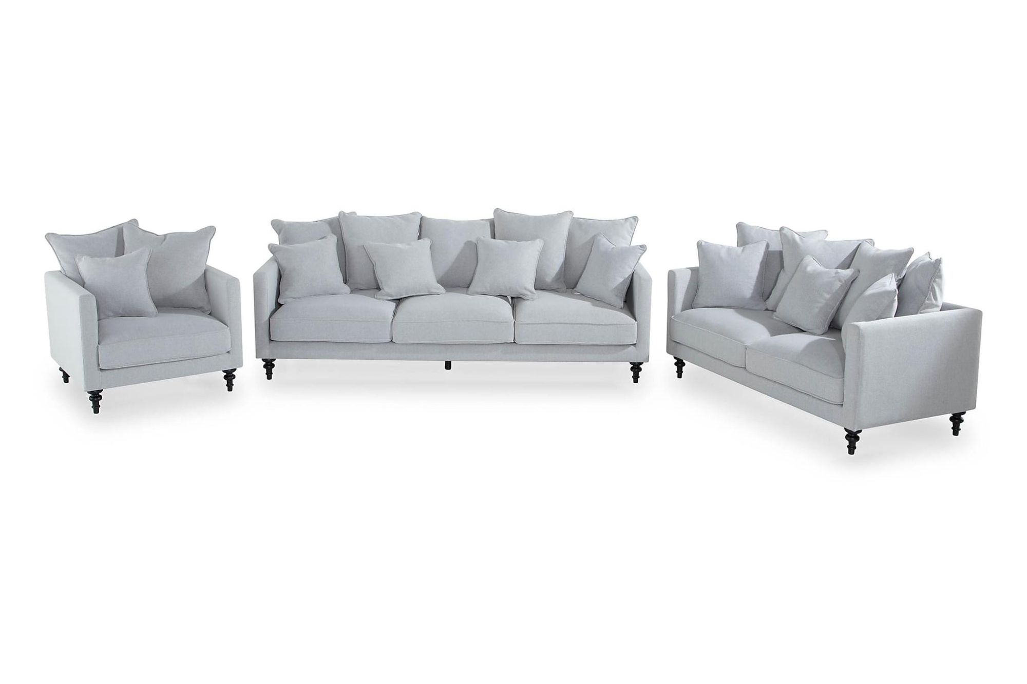 Wanberg Sofagruppe (2 Pers. Sofa, 3 Pers. Sofa Og Lænestol), Grå 3 Wanberg Sofagruppe (2 Pers. Sofa, 3 Pers. Sofa Og Lænestol), Grå