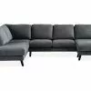 Trend Lyx U-sofa M. Chaiselong, Mørkegrå (Venstrevendt) -Sofaer Butik 90001165679