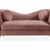 Marmet 2 Pers. Sofa, Rosa Velour -Sofaer Butik 90001182386