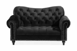 Honaker 2 Pers. Sofa, Sort