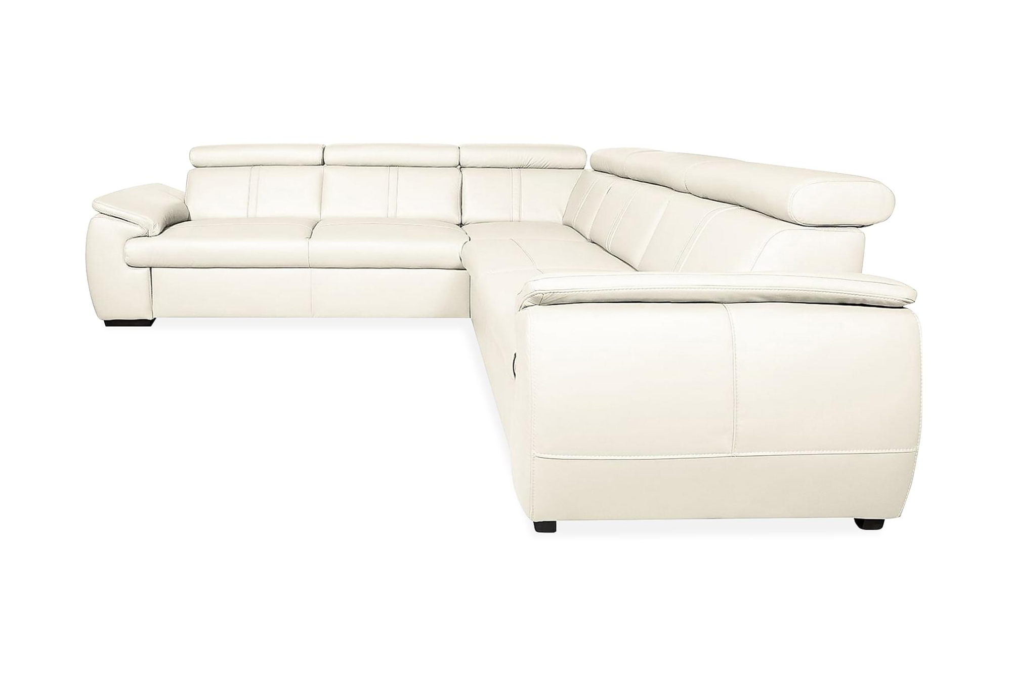 Rosenda Hjørnesofa, Hvid Læderlook (Vendbar) 3 Rosenda Hjørnesofa, Hvid Læderlook (Vendbar)