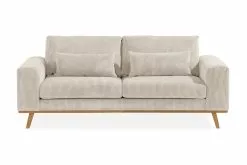 Copenhagen 2 Pers. Sofa, Beige Fløjl