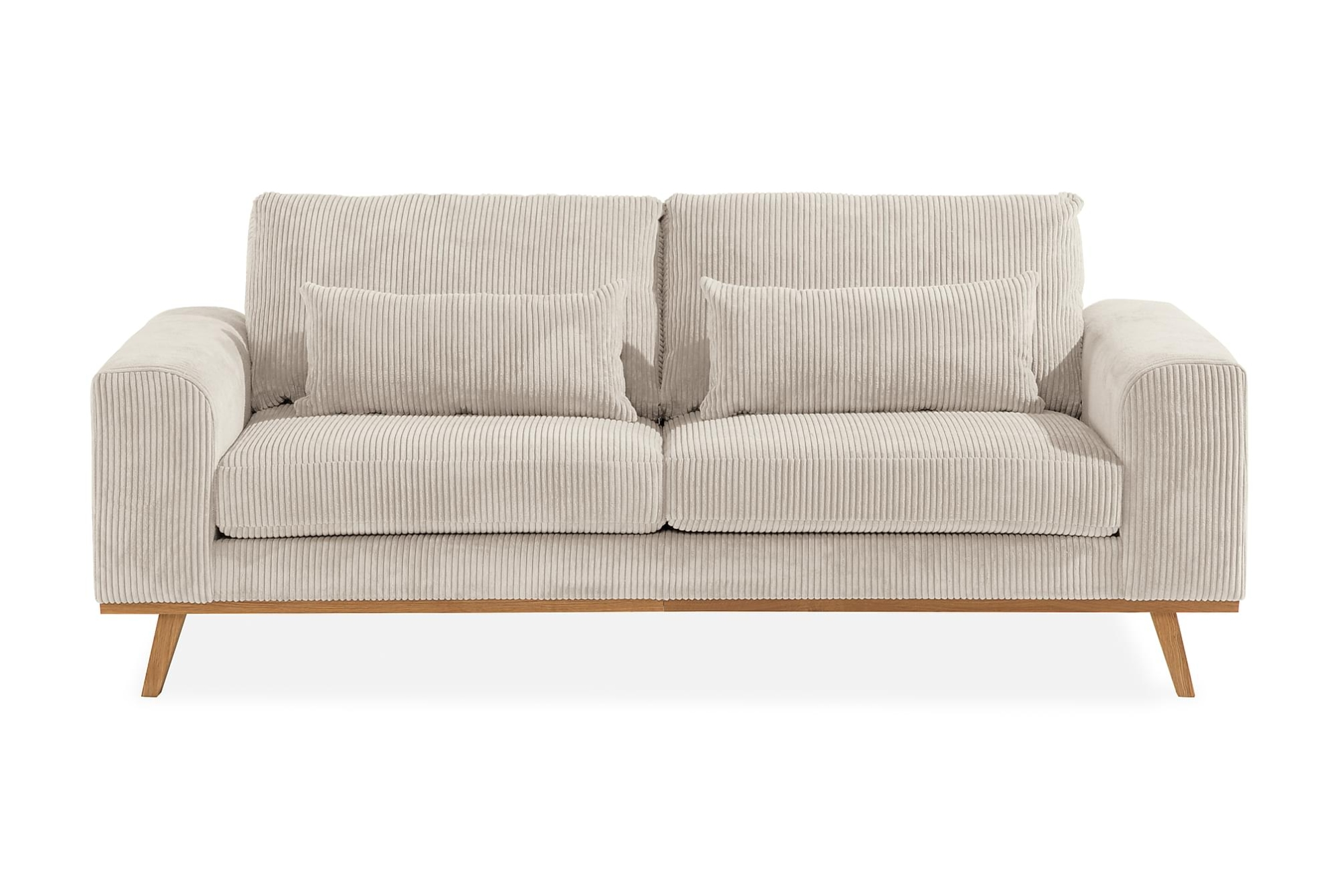 Copenhagen 2 Pers. Sofa, Beige Fløjl 3 Copenhagen 2 Pers. Sofa, Beige Fløjl