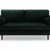 Olenne 2 Pers. Sofa, Grøn Fløjl -Sofaer Butik 90001209009