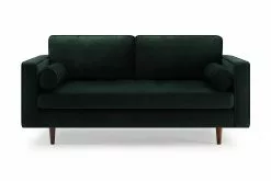 Olenne 2 Pers. Sofa, Grøn Fløjl