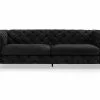 Glennie 3 Pers. Sofa, Sort Fløjl -Sofaer Butik 90001209023
