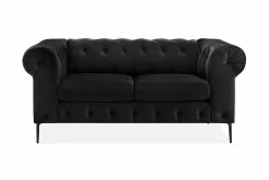 Shantay 2 Pers. Sofa, Mørkegrå Velour