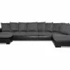 Ocean U-sofa M. Chaiselong, Grå (Højrevendt) -Sofaer Butik 9000122914
