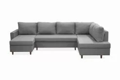 Garland U-sovesofa, Lysegrå (Højrevendt)