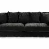 Manelen 3 Pers. Sofa, Mørkegrå Velour -Sofaer Butik 90001460245