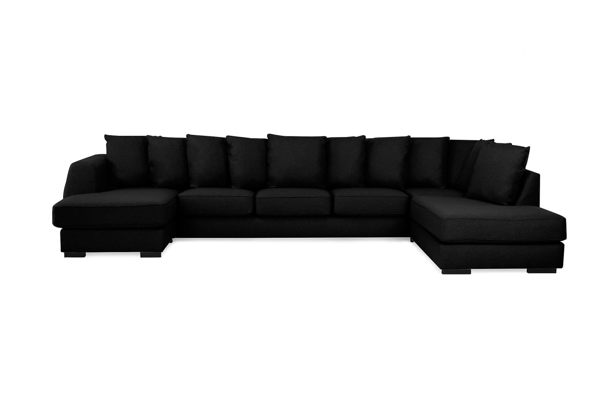 Optus U-sofa Xl M. Chaiselong, Sort (Højrevendt) 3 Optus U-sofa Xl M. Chaiselong, Sort (Højrevendt)