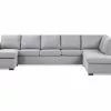 Crazy U-sofa Xl M. Chaiselong, Lysegrå (Højrevendt) 1 Crazy U-sofa Xl M. Chaiselong, Lysegrå (Højrevendt) -Sofaer Butik 9000506217