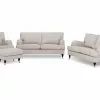 Howard Classic Sofagruppe (3+2 Pers. Sofa, Lænestol Og Puf), Beige -Sofaer Butik 9000532757