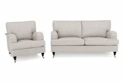 Howard Classic Sofagruppe (3 Pers. Sofa Og Lænestol), Beige