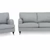 Howard Classic Sofagruppe (3 Pers. Sofa + Lænestol), Grå -Sofaer Butik 9000535434