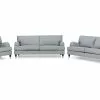 Howard Classic Sofagruppe (3,5+3 Pers. Sofa Og Lænestol), Grå -Sofaer Butik 9000535436