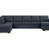 Crazy U-sofa Xl M. Chaiselong, Blå (Højrevendt) -Sofaer Butik 9000538958