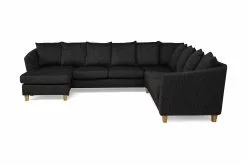 Wave Hjørnesofa M. Chaiselong, Mørkegrå (Vendbar)