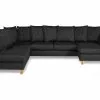 Wave U-sofa M. Chaiselong, Mørkegrå (Venstrevendt) -Sofaer Butik 9000545149