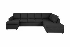 Crazy U-sofa Xl, Antracitgrå (Højrevendt)