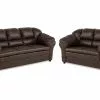 Salvador Sofagruppe (3 Pers + 2 Pers. Sofa), Brun Kunstlæder -Sofaer Butik 9000547499