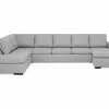 Boss Large U-sofa M. Chaiselong, Lysegrå (Venstrevendt) -Sofaer Butik 9000547546