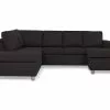 Crazy U-sofa M. Chaiselong, Antracit (Venstrevendt) -Sofaer Butik 9000562815